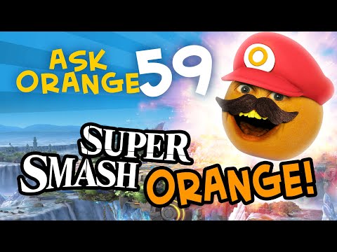 惱人的橙子-問橙子#59：超級大亂鬥橙子! (Annoying Orange - Ask Orange #59: Super Smash Orange!)