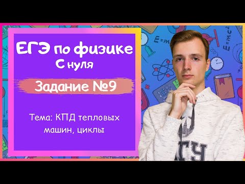 Задание 9 ЕГЭ по физике. КПД тепловых машин, циклы