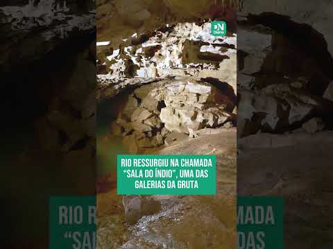 Rio ressurge em gruta de Ubajara após fortes chuvas