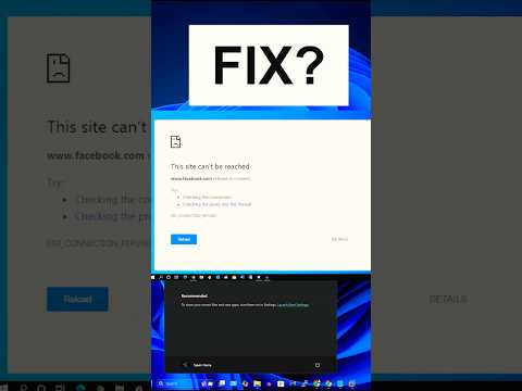 Fix Site Can't Be Reached