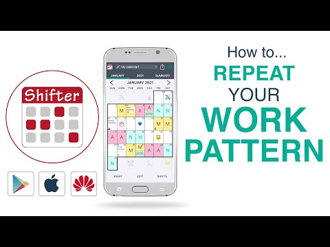 SHIFTER CALENDAR APP - How to repeat your work pattern 📅