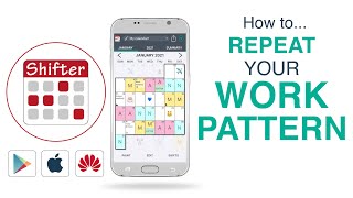 SHIFTER CALENDAR APP - How to repeat your work pattern 📅