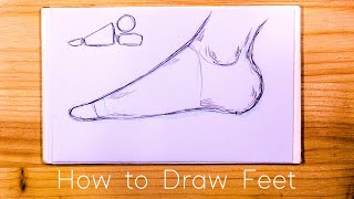 How to Draw Feet for Beginners + Free Worksheet