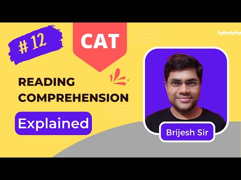 CAT Practice Reading Comprehension - 12 Video Lecture - Verbal Ability
