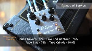 Video thumbnail for Strymon - El Capistan dTape Echo - Audio Clips #2 by strymon