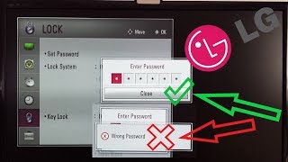 LG TV RESET PASSWORD LOCK / Lock PIN Reset codes