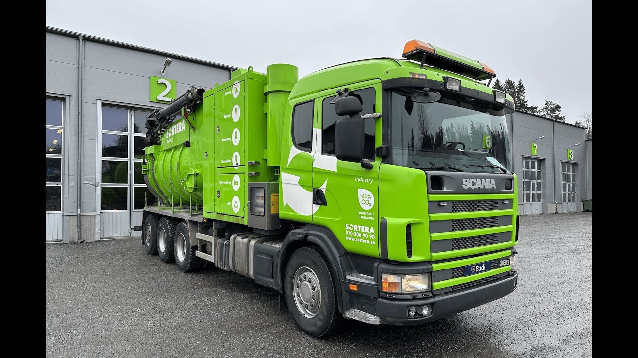 Torrsug Vakuumlastare SCANIA R114 8x4-2000 | Disab byggnation EXPORT ONLY 