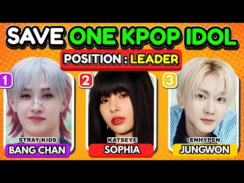 SAVE ONE K-POP IDOL!: SAME POSITION Edition ✨Choose your Favorite Idol | K-Pop Quiz Game 2025