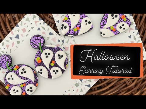 Polymer Clay Slab Making for Halloween Earrings / Beginners /Contemporary / Simple Style