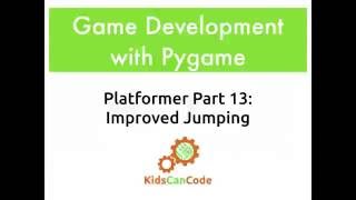 Pygame Platformer Part 13: Improved Jumping