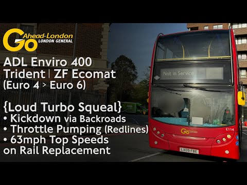 {Loud Turbo Squeal} Go-Ahead Ldn Enviro 400 Trident ZF gets SENT ft. Kickdown, Redlines & Top Speed