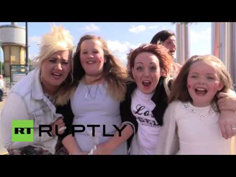 UK: Thousands of One Direction fans descend on Cardiff for concert