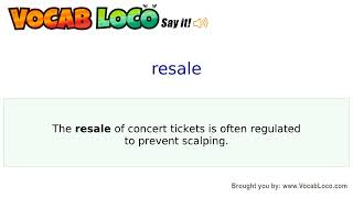 Video thumbnail for resale