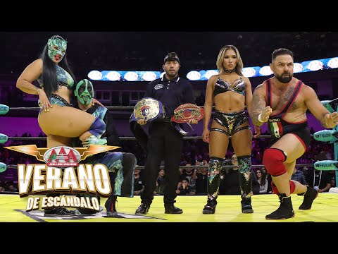 IGUANA y LA HIEDRA vs. SANTINO MARELLA y LOLA VICE | Lucha Libre AAA