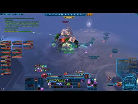 SWTOR Eternity Vault 16m HM Sorc Healer POV - Annihilation Droid XRR-3