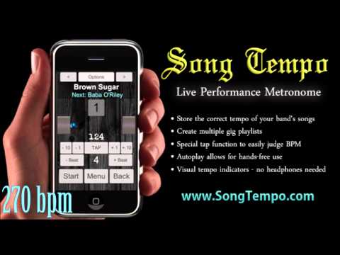 270 BPM Metronome - 10 Minutes Click Track - www.SongTempo.com