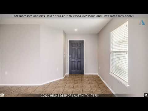 Priced at $399,000 - 10920 Helms Deep DR, Austin, TX 78754