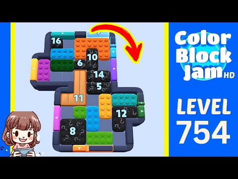 Color Block Jam Level 755 (754) Solution Walkthrough