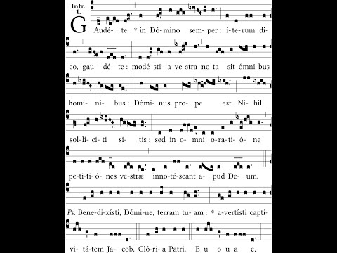 Introit for the 3rd Sunday in Advent - Gaudete in Domino