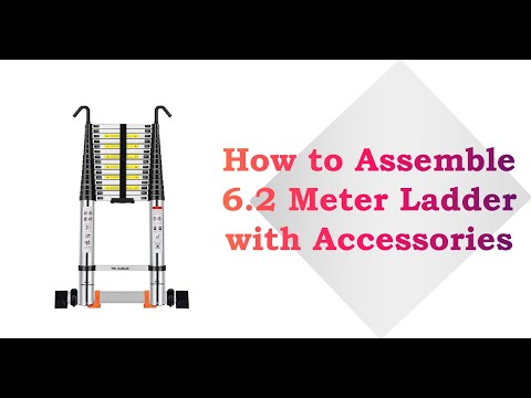 How to Assemble WB Welbuilt 6.2ft Telescopic Ladder Stabilizer bar