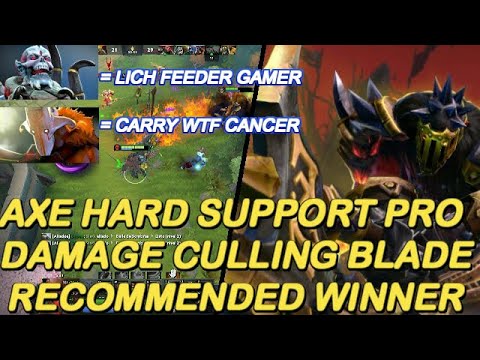 Dota 2 - New 7.26 Axe Hard Support Damage Shows Us How To Use/ NashDota Winner