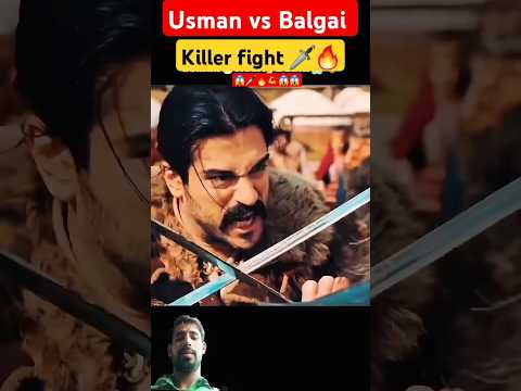 Osman vs Balgai Killer fight 😱🗡🔥 #osmanghazi #ertugrulghazy #usman #ertugrul #shortsfeed #shorts