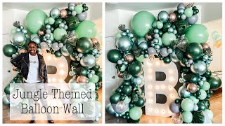 How To | Jungle Themed Balloon Wall with Marquee Light | Baby Shower | Sponsored by Bellway Beauty