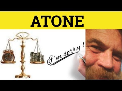 🔵 Atone For - Atone Meaning - Atone Examples - Formal English