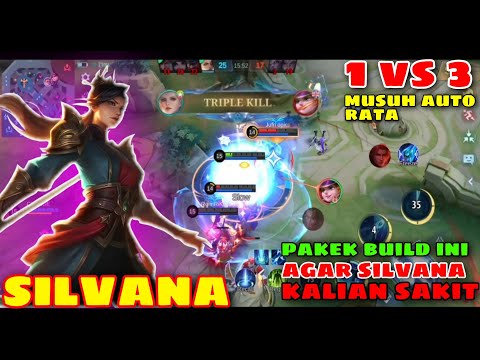 TUTORIAL SILVANA BEST BUILD + EMBLEM FULL DAMAGE LEMAH DI EARLY GAME NGAMUK DI LATE GAME - Silvana