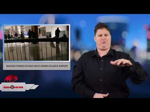 MASSIVE POWER OUTAGE SHUTS DOWN ATLANTA AIRPORT (ASL - Sign1News - 12.17.17)