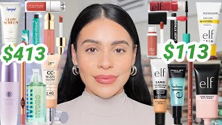 Testing viral e.l.f. DUPES vs High End Makeup 🧐 which is better?!