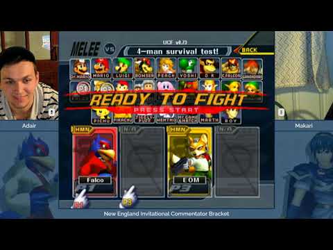NE Melee Invitational 2018 - ADair (Falco) vs. Makari (Marth, Fox) - SSBM Caster Bracket WR1