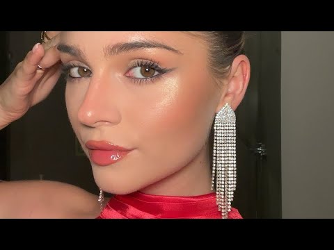 Christmas makeup look ASMR