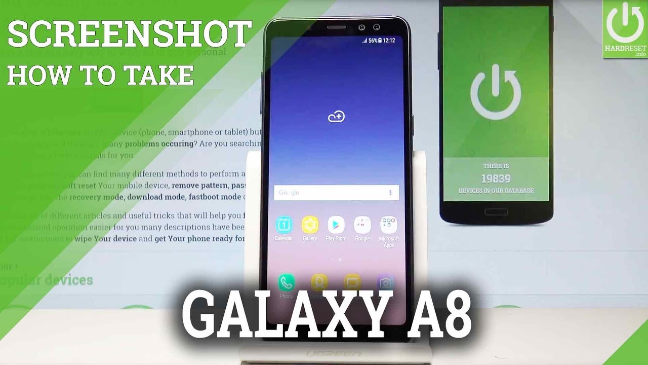 How to Take Screenshot on SAMSUNG Galaxy A8 (2018)