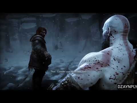 Kratos punches Thor and breaks his teeth - God Of War Ragnarok