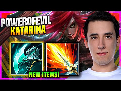 POWEROFEVIL KATARINA WITH NEW ITEM NIGHT HARVESTER! - FLY PowerOfEvil Plays Katarina MID vs Orianna