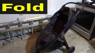 How To Fold A Baby Jogger City Mini GT2 Stroller-Easy Tutorial