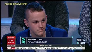 Młodzież kontra 611: Maciej Krzywda (Stow. Koliber) vs Ryszard Czarnecki (PiS) 30.09.2017