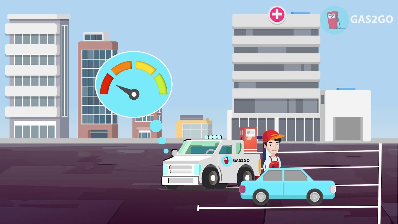 Gas2Go Car Gas Delivery Service |Animated Commercial Video| Stay Safe from Covid-19 - TriNet Studios