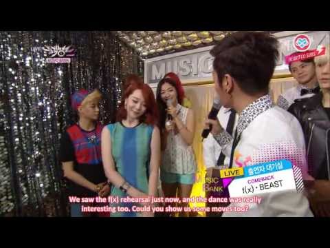 [HeartfxSubs] 130726 f(x) - Music Bank Waiting Room (eng)