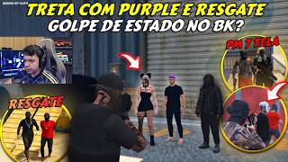 GOLPE DE ESTADO NO BK?!  |  TRETA COM PURPLE E RESGATE | TROCAÇÃO E PM 7 TELA - BKINHO RP CLIP'S