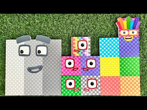 Cleaning Numberblocks Puzzle Tetris NEW 2100 Space ASMR | Numberblocks Satisfying Video