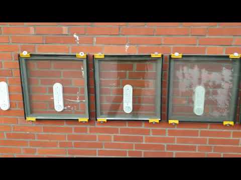 GlasWop - Erklärvideo - Isolierglas, Thermopane, Wärmeschutzisolierglas Vergleich in der Kälte