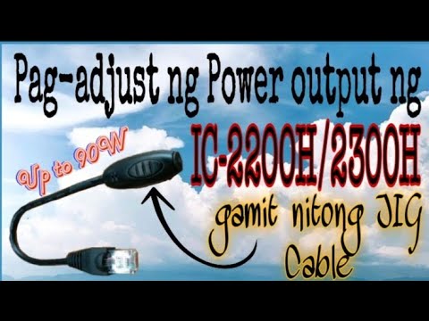 Icom IC-2200 power output adjustment using DIY patch cord