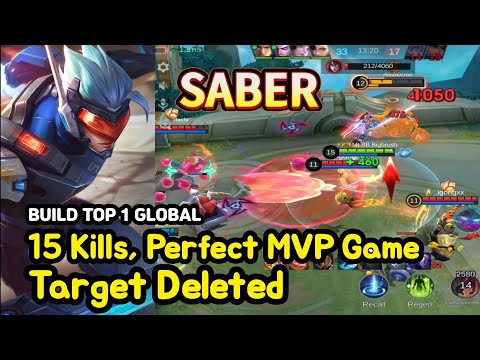 Saber (Mythical Glory): 15 Kills MVP Assassin Carry | MLBB Ranked Gameplay