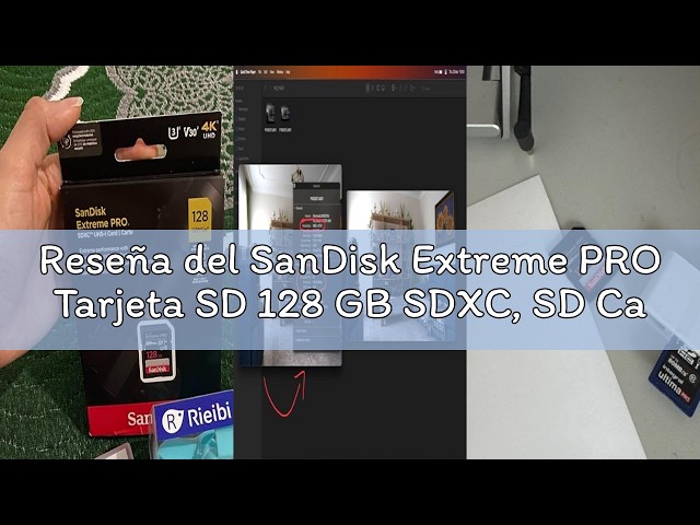 Vídeo relacionado con SanDisk Extreme PRO Tarjeta SD 128 GB SDXC, SD Card 4k UHD, UHS-I, V30, hasta 200 MB/s, SanDisk QuickFlow Technology, Software de recuperación de datos RescuePRO Deluxe, Class 10, U3