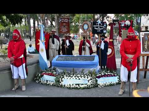 Salteños recordaron en la plaza Belgrano la emboscada histórica al general Güemes