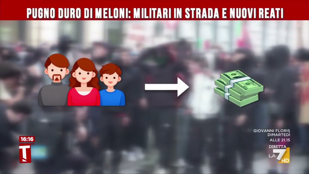 Pugno duro di Meloni: militari in strada e nuovi reati