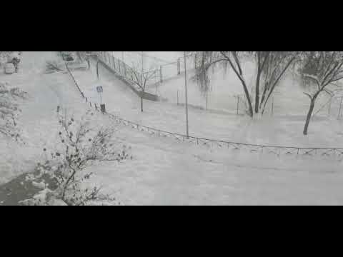 Snowfall in Madrid, Spain | Storm Filomena | Record breaking heavy snow  2021