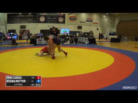 75 1/4 Final - Erin Clodgo (Sunkist Kids WC) vs. Jessika Rottier (University of the Cumberlands)